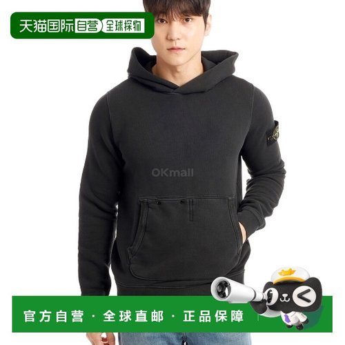 韩国直邮STONE ISLAND 61041 OLD效果棉质斜角抓绒连帽运动衫（81