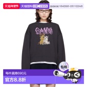 甘尼 香港直邮潮奢 1h可退 Isoli GANNI 黑色 套头衫 女士 Jersey