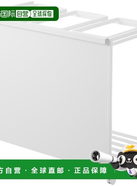 【日本直邮】山崎实业 分类垃圾车 45L 3 个分隔 白色 1826