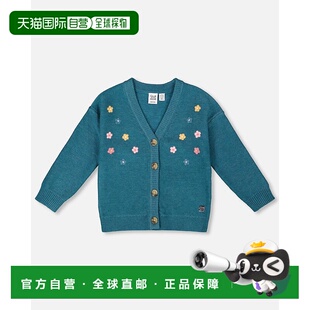 Cardigan Dark Green 自营deux Flower deuxKnitted with Emb par