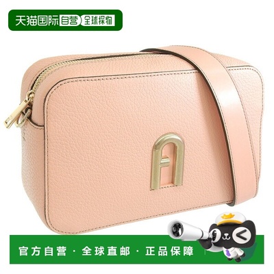 日本直邮FURLA 包袋 女士单肩包 皮革 粉色 FURLA PRIMULA CROSSB