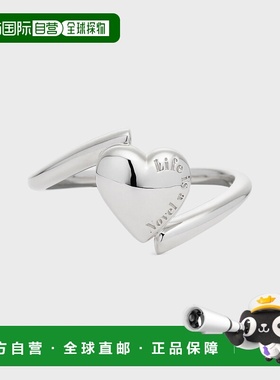 1h可退 日本直邮NOJESS 女士心形装饰银戒指 30242111041