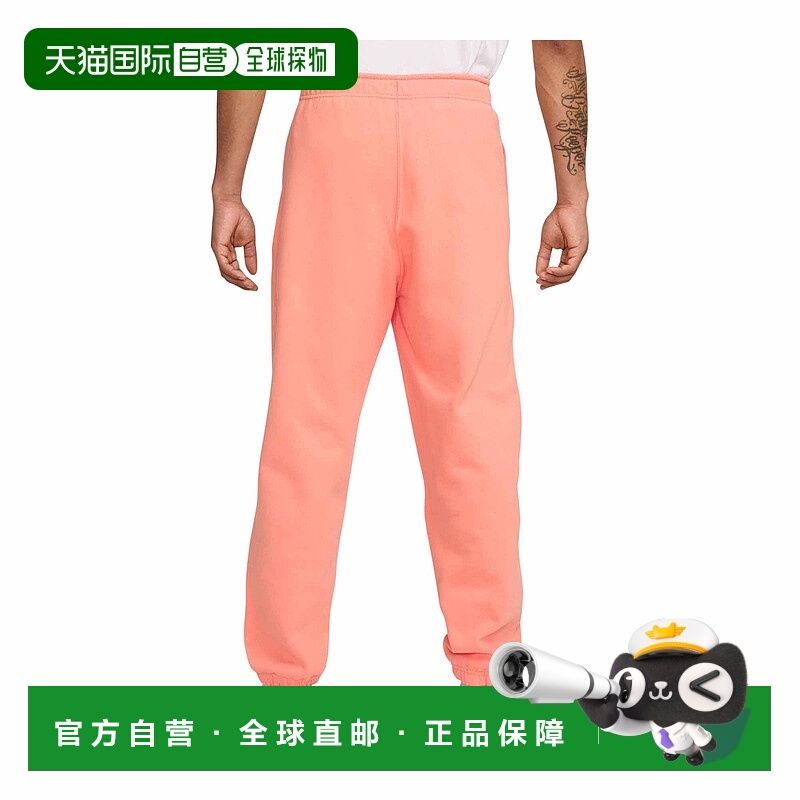 自营Mens Nike Solo Swoosh Fleece Pants - orange 美国奥莱直发