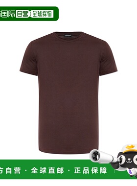 香港直邮DSQUARED2 男士T恤 D9M2060300502 AW2025 深棕色 Underw