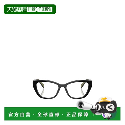 1h可退 香港直邮PRADA 女士眼镜 PR19WV03K1O1 CO 黑色 全框眼镜