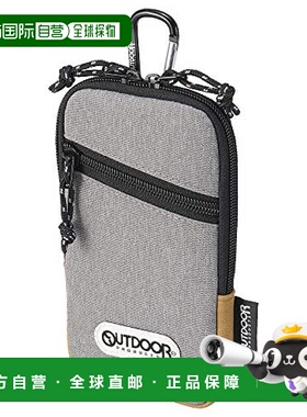 【日本直邮】OUTDOOR PRODUCTS手机袋手机套 腰挂式带登山扣 灰色