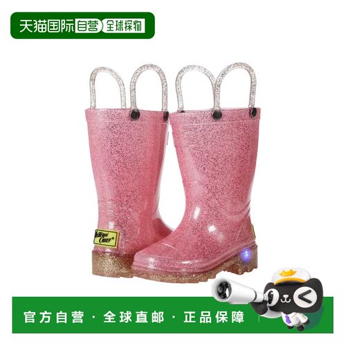 自营Western Chief Sparkle Lighted PVC雨粉色24124681p蹒跚学步