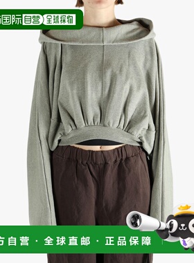 美国直邮RICK OWENS DRKSHDW - Women Felpa Cropped Hooded Top