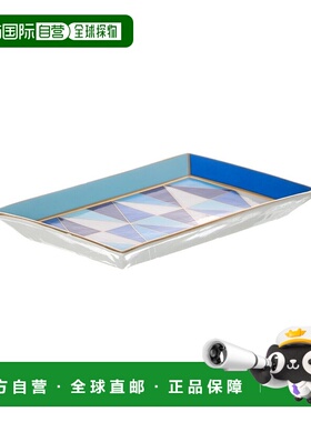 自营Jonathan Adler Sorrento Rectangle Tray - blue 美国奥莱直
