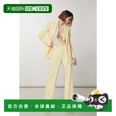 自营Patrizia Pepe Polyester Casual Women's Pants - yellow 美