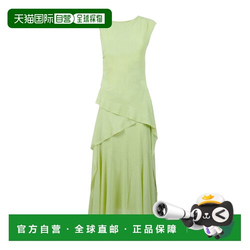 香港直邮GANNI 女士连衣裙 A1030629ZZ7 AW2026 绿色 无袖连衣裙