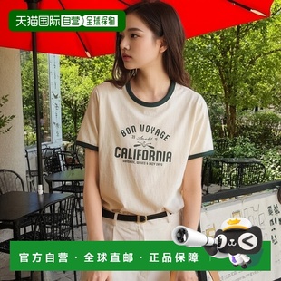 Rib Coloration California Tshirt_ 韩国直邮ANEDIT Half 단독