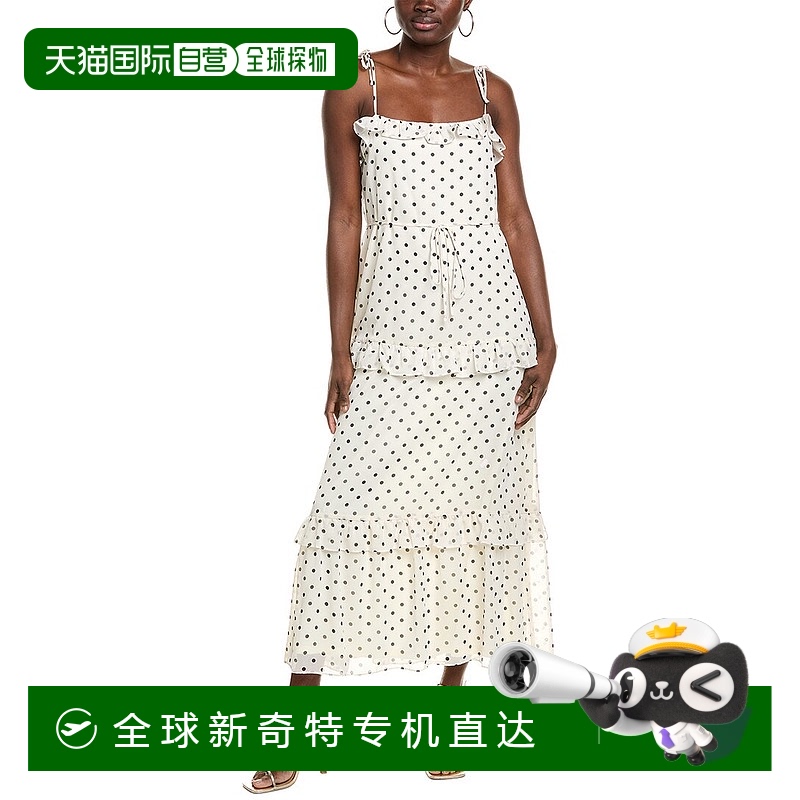 自营 Julia Jordan雪纺迷笛连衣裙-白色 【美国奥莱】直发