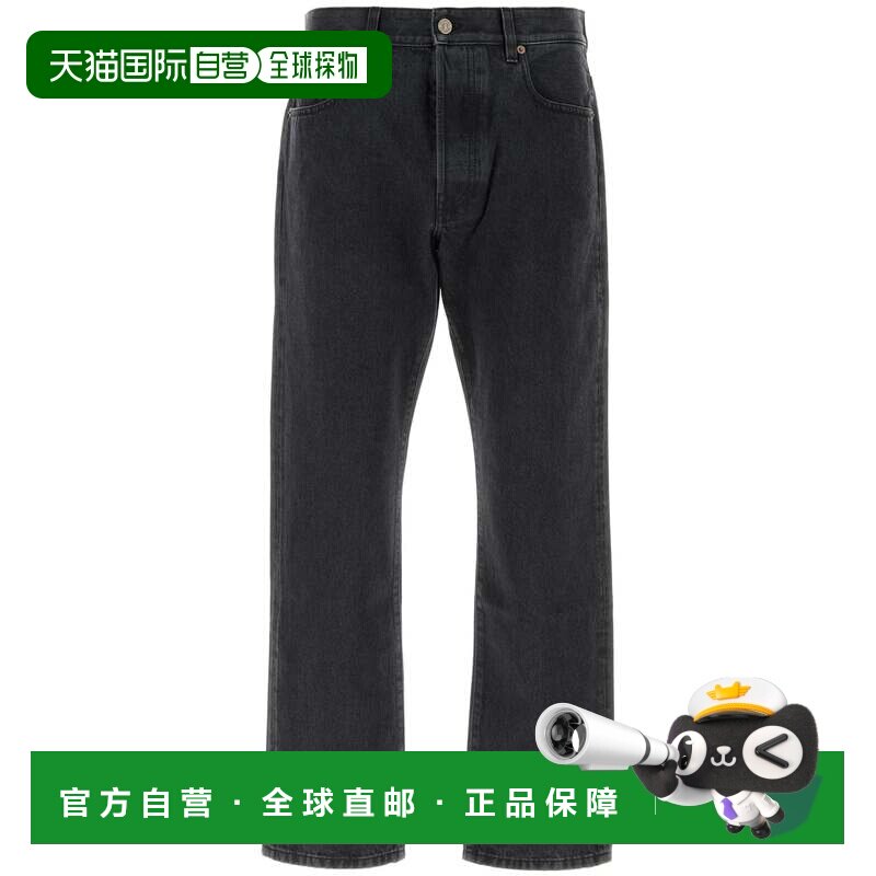 自营valentino黑色牛仔5袋水洗牛仔裤-黑色 美国奥莱直发