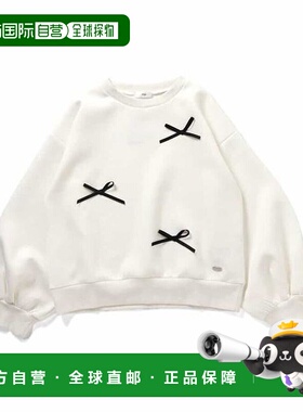 1h可退 日本直邮官方授权 ALGY 蝴蝶结卫衣 日本童装