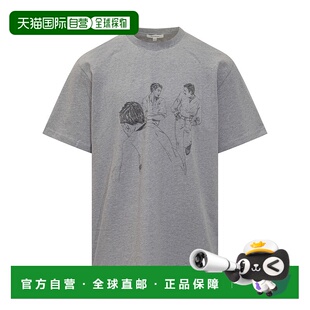 香港直邮J.W. Anderson 男士 JW Anderson 咖啡館場景印花 T 卹 J