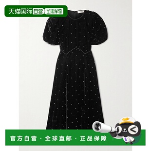 香港直邮潮奢 Alberta SEA 女士 人造珍珠饰天鹅绒中 海洋 1h可退