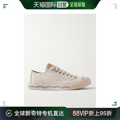 香港直邮潮奢 Visvim 维斯维木 男士 Seeger 皮革边帆布运动鞋 01