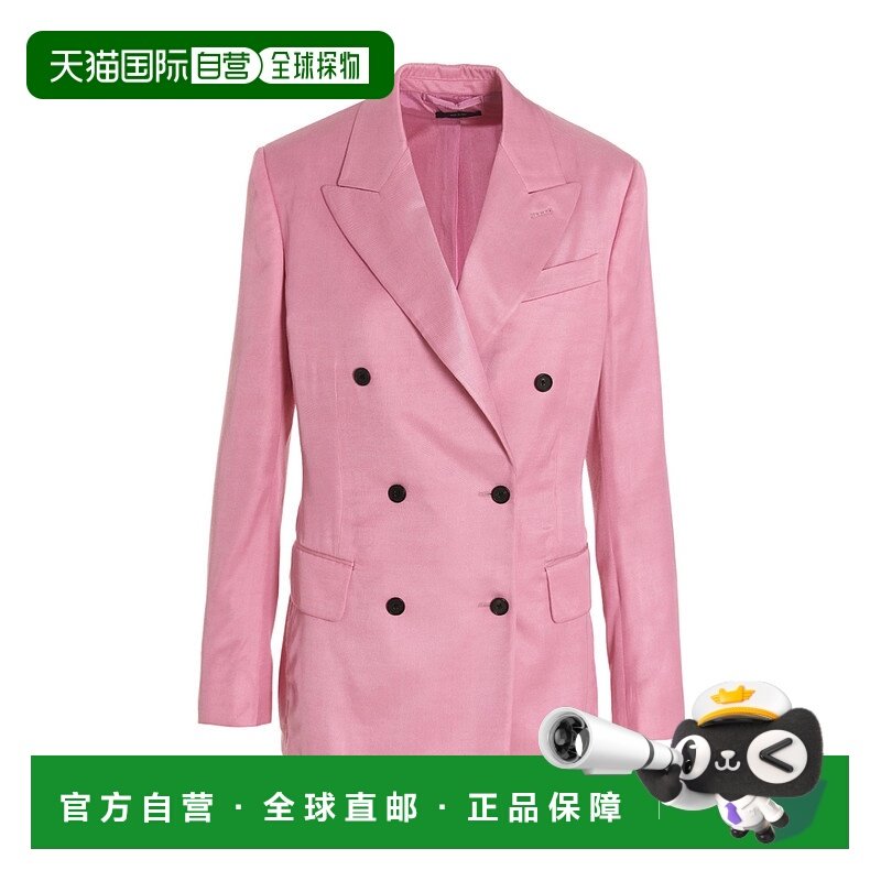 香港直邮Tom Ford 双排扣西装外套 GI2915FAX1016DP152Pink