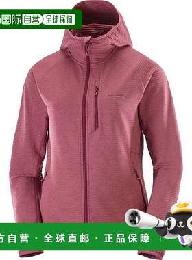 日本直邮SALOMON 全拉链抓绒 SNTIAL LIGHTWARM HD 女士夹克 [LC2