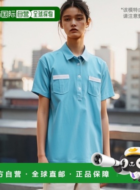 日本直邮LUCENT 女式比赛衬衫蓝色网球 XLP4717 女式短袖