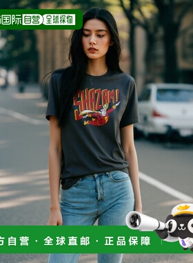 自营 gildanDC Comics 复古漫威成人 Heather T 恤/T 恤 - 炭灰色