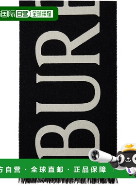 1h可退 香港直邮潮奢 Burberry 巴宝莉 女士 黑色 & 灰白色 Text