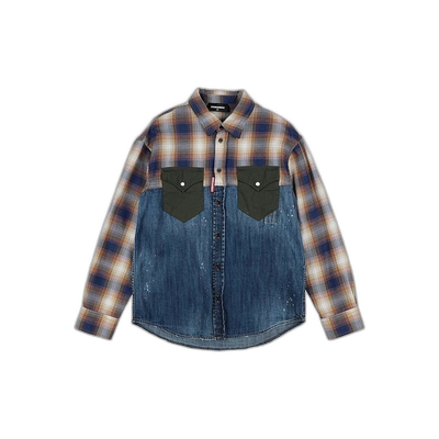 1h可退 【美国直邮】Dsquared2DSQUARED2|牛仔衬衫