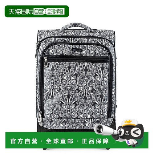 自营sakroots21 英寸旋转随身行李箱 - 生态斜纹布 - 浅灰色和平