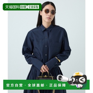半松紧设计 1h可退 轻盈棉混纺塔夫绸衬衫 女装 日本直邮Chaos