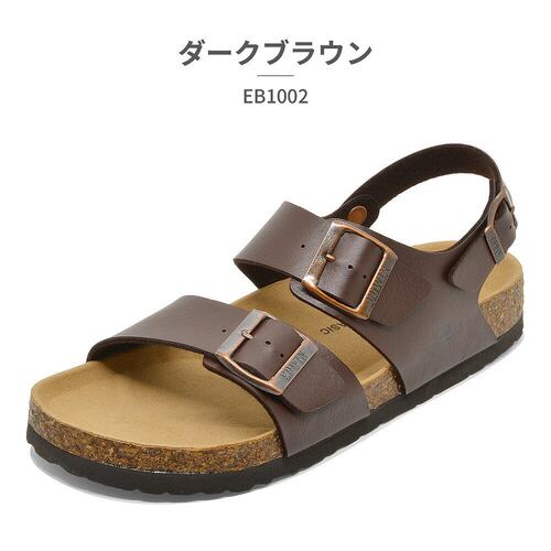 日本直邮Edwin凉鞋男式EB1002 EDWIN 2023春夏舒适背带天然软木