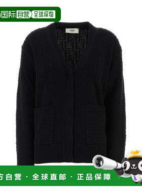 香港直邮FENDI 女士针织衫 FZE549AYM0F0GME AW2025 黑色 Fendi K