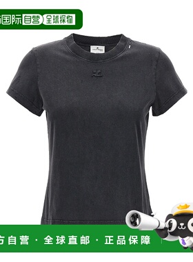 香港直邮Courreges 圆领T恤 323JTS006JS0100短袖