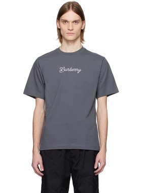 Burberry 巴宝莉 男士 灰色 Surfer Knight Cotton T 恤 8106230