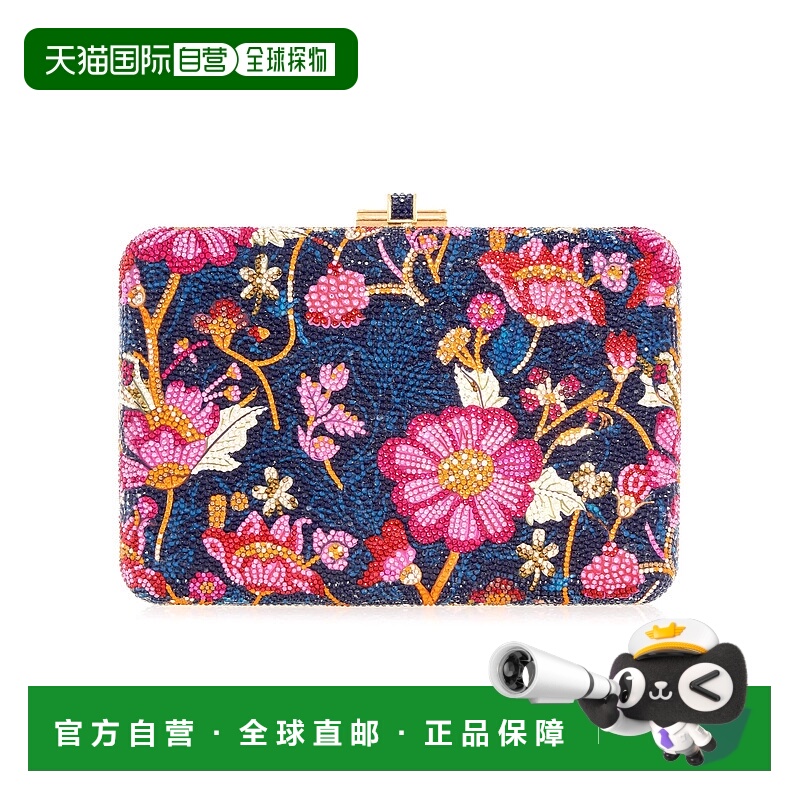 自营 judith leiber coutureSLIM SLIDE-银色深靛蓝色多色 美国奥