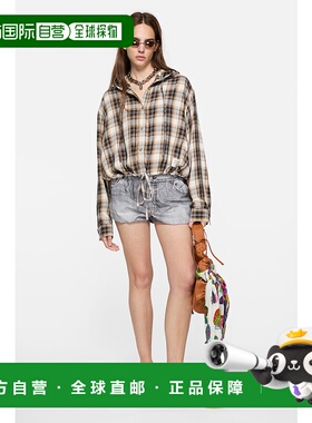 欧洲直邮ACNE (2025新品) 印花短裤牛仔宽松