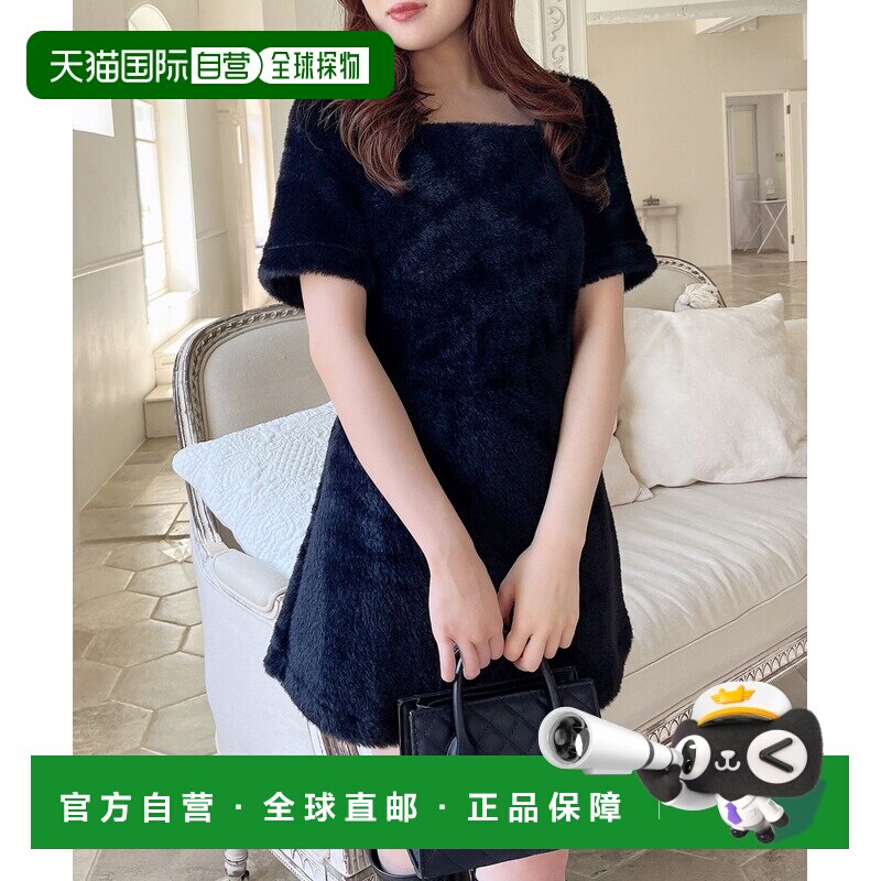 1h可退 日本直邮MIIA 女士秋冬蓬松迷你连衣裙 34340521/34430811