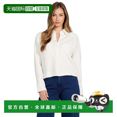 自营guessEco Dove Button-Up Jacket - dove white 美国奥莱直发