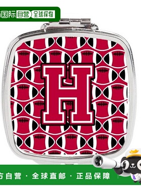 自营 Carolines Treasures CJ1079-HSCM 字母 H 足球深红色正品