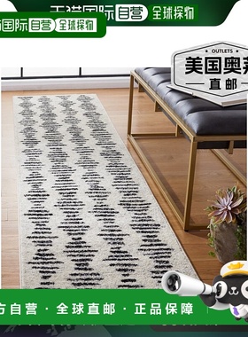 自营Safavieh Tulum 系列 TUL644A - 象牙色 / 黑色 【美国奥莱】