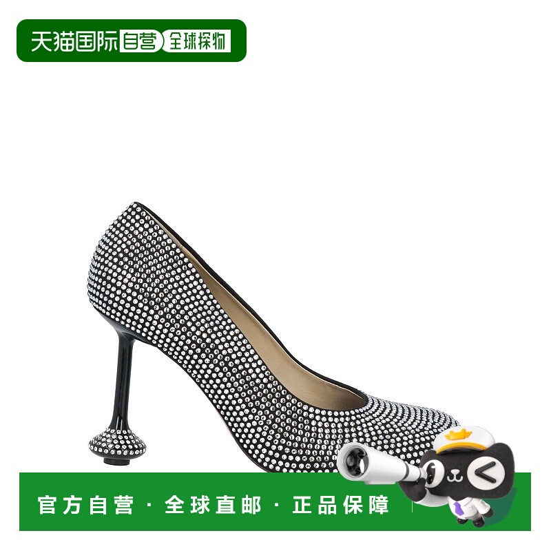 1h可退 香港直邮潮奢 LOEWE 罗意威 女士 浅口鞋 black黑色 舒适