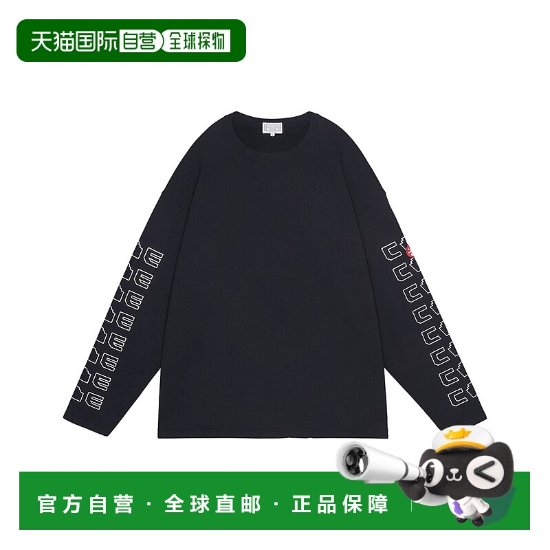 1h可退 日本直邮C.E 男装 长袖圆领棉质T恤 宽松版型 CES28CS09