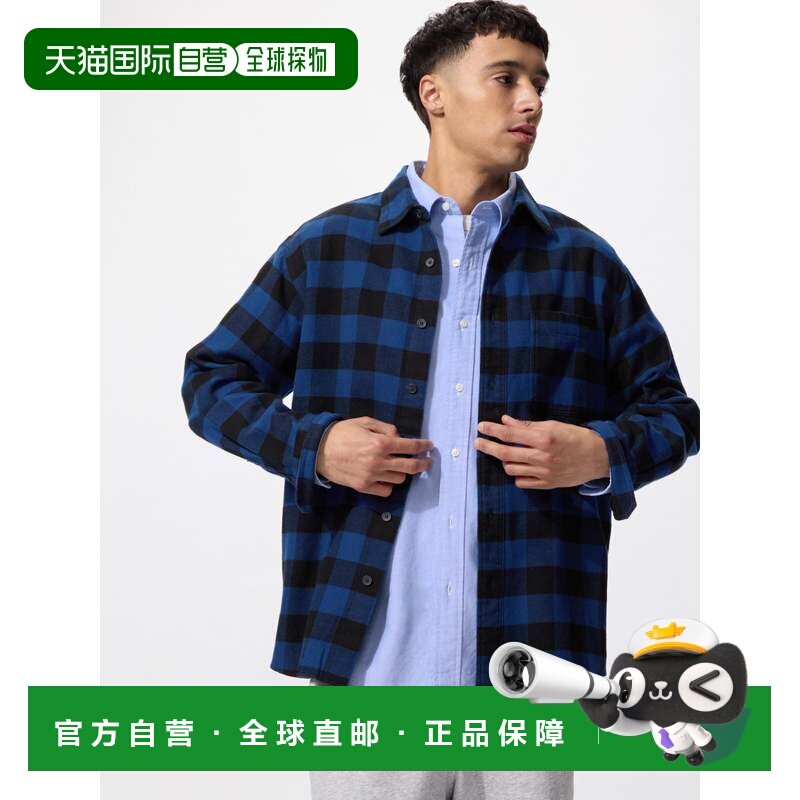 日本直邮Uniqlo Flannel 格纹法兰绒衬衫 470187优衣库图片
