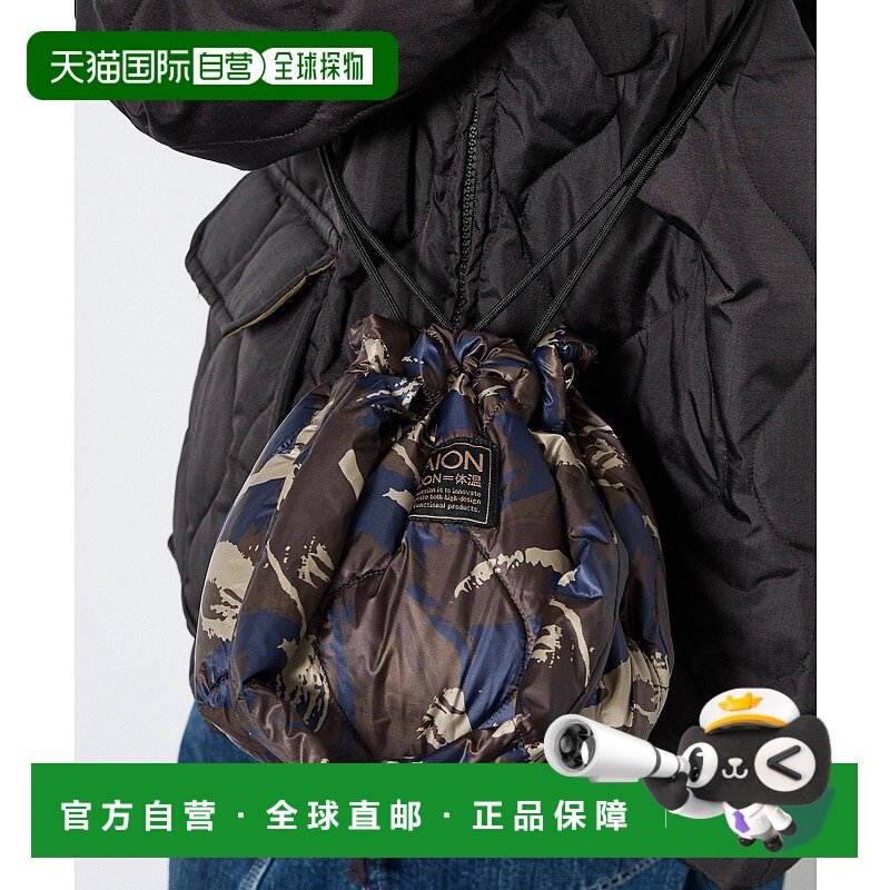 1h可退 日本直邮TAION 男女同款 羽绒风格2WAY托特包 小型手提巾