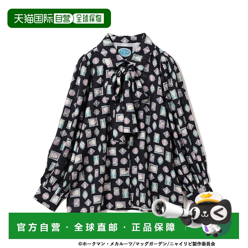 1h可退 日本直邮mmts 女装 联名款 宽松半透明感 原创印花衬衫 16