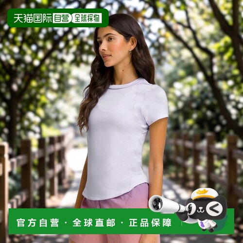 自营欧洲直邮Wilson威尔胜 All Day 女士紫色聚酯纤维T恤运动