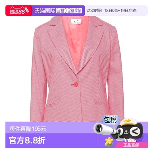 西装 女士 外套 red红色 亚麻 香港直邮潮奢 舒适时尚 NiŪ