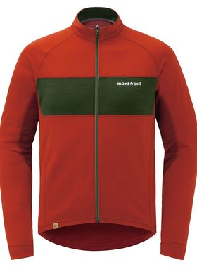 日潮跑腿Montbell蒙贝欧男款骑行服美利奴羊毛户外PAPRI S1130539