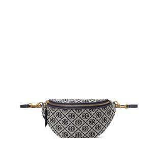 美国直邮TORY BURCH汤丽柏琦女士压纹经典logo图案拉链开合腰包