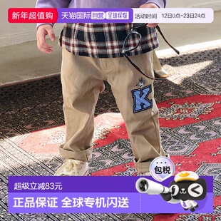 【特价】日本直邮Kladskap 狼刺绣长直筒裤